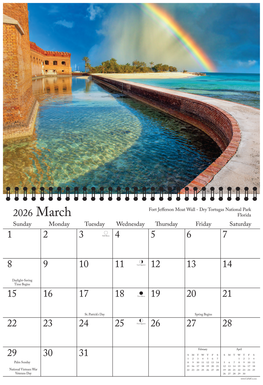 March 2026, Fort Jefferson Moat Wall, Dry Tortugas National Park, Florida