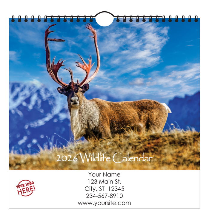 2026 calendar, wildlife