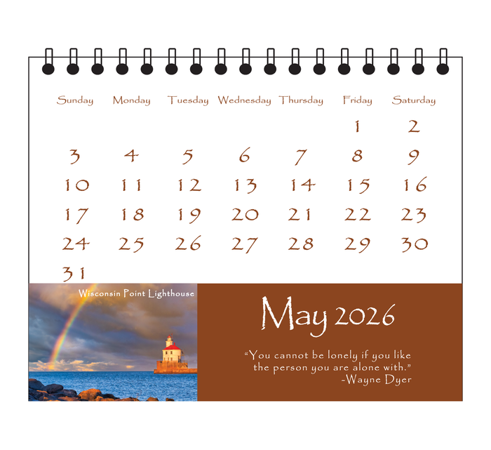 2026 calendar, desk calendar