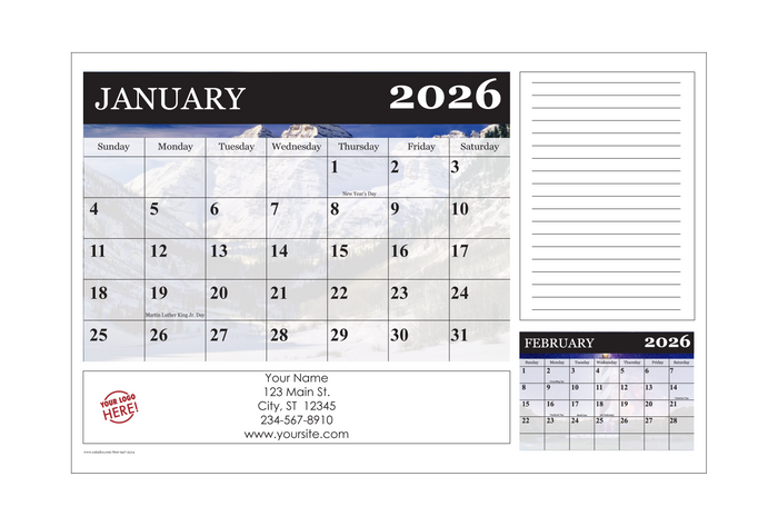 calendar, deskpad, North America